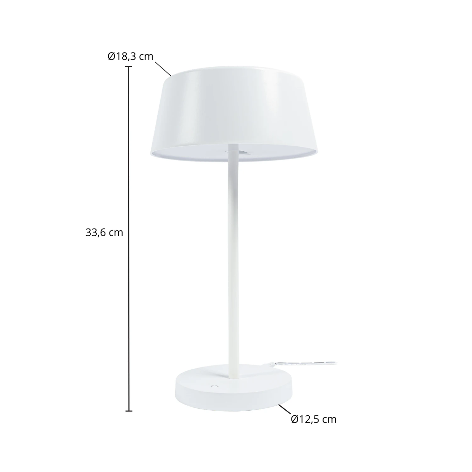 Lindby Milica Lampe à Poser LED, Blanche, Dimmable – Image 4