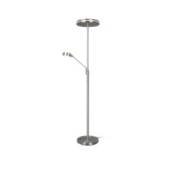 Lampadaire LED Franklin, Liseuse, Nickel Mat