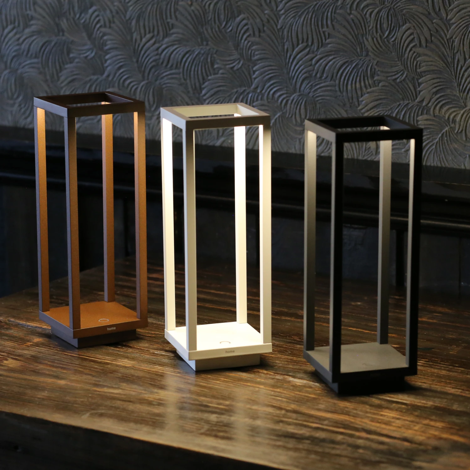 Zafferano Home Lanterne Batterie LED IP54 Corten – Image 3