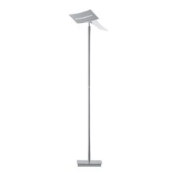 Lampadaire LED Evolo CCT, Nickel Mat/chromé