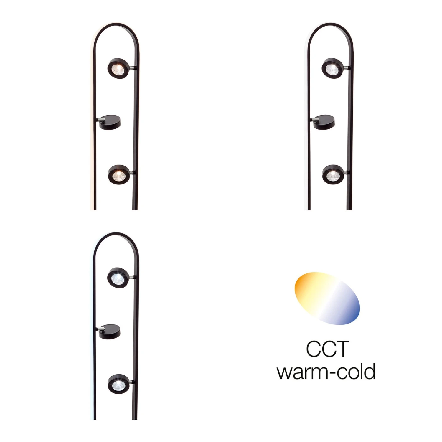 BRILLIANT Lampadaire LED Nebeker, 4 Lampes – Image 8