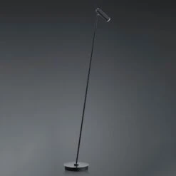 Lampadaire LED Tom, Dimmable, Noir