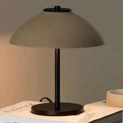 Belid Lampe à Poser Vali, Hauteur 25,8 cm, Noire/beige