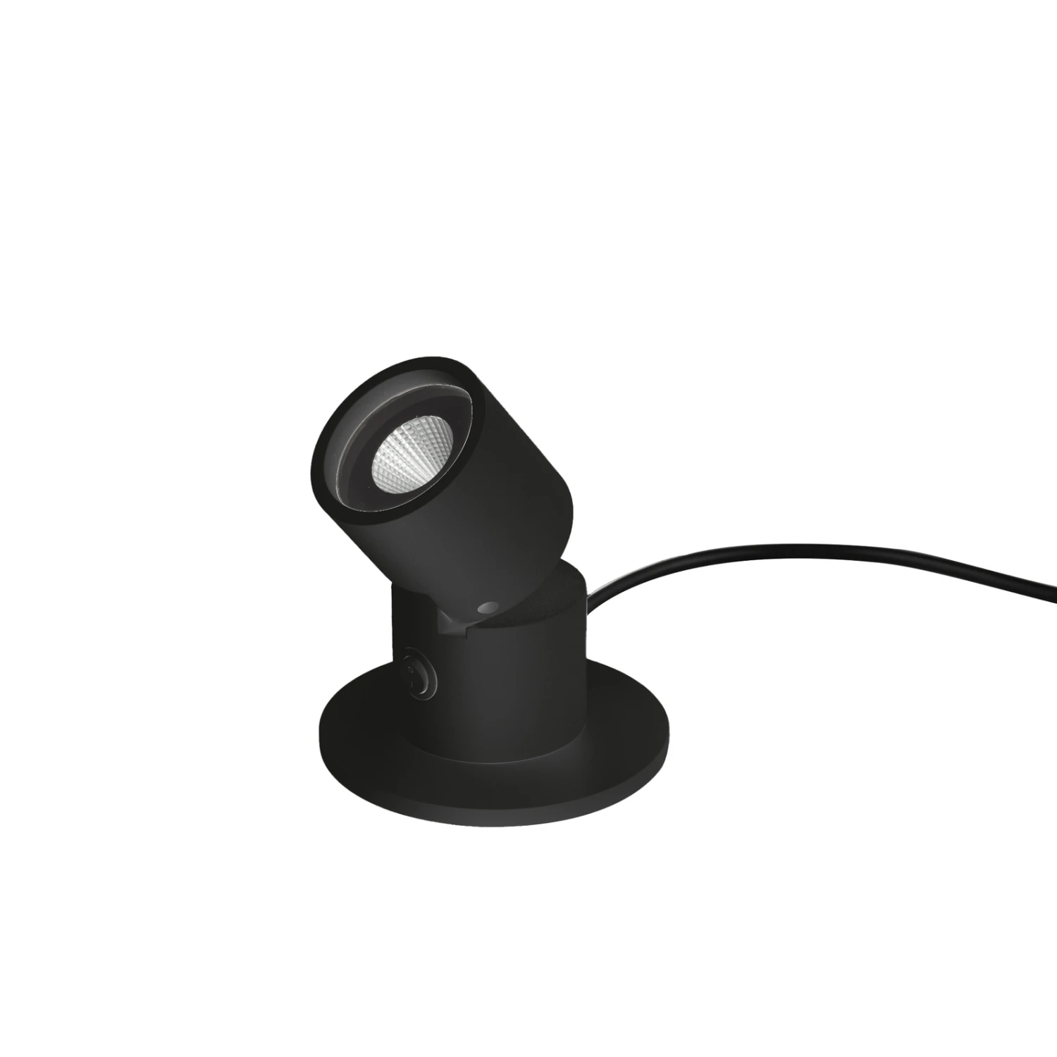 Egger Capri Lampe Ă Poser LED Avec Spot, Noire