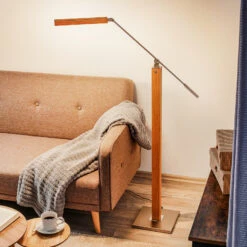 HerzBlut Otto O Lampadaire Liseuse LED ChĂȘne HuilĂ©