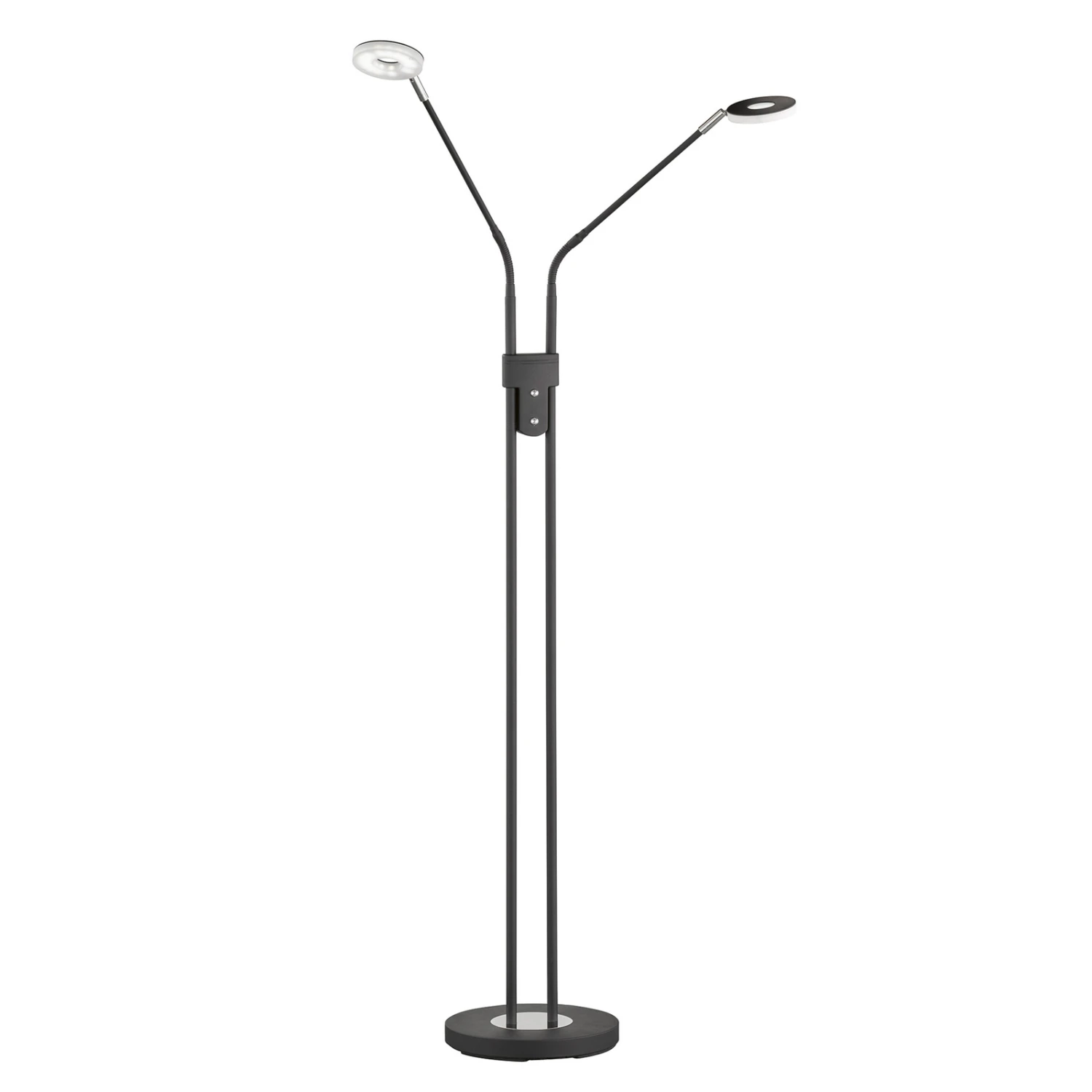 Lampadaire LED Dent, Dimmable, CCT, 2 X 6W Noir – Image 2