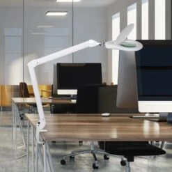 Lampe à Loupe LED MAULsource, Blanc, Dimmable