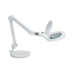 Lampe à Loupe LED MAULmakro, Socle, Blanc