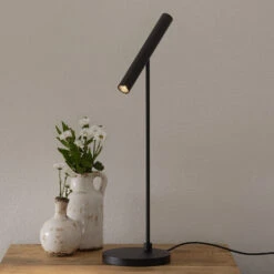 Meyjo Lampe à Poser LED Sensor-dim Noire